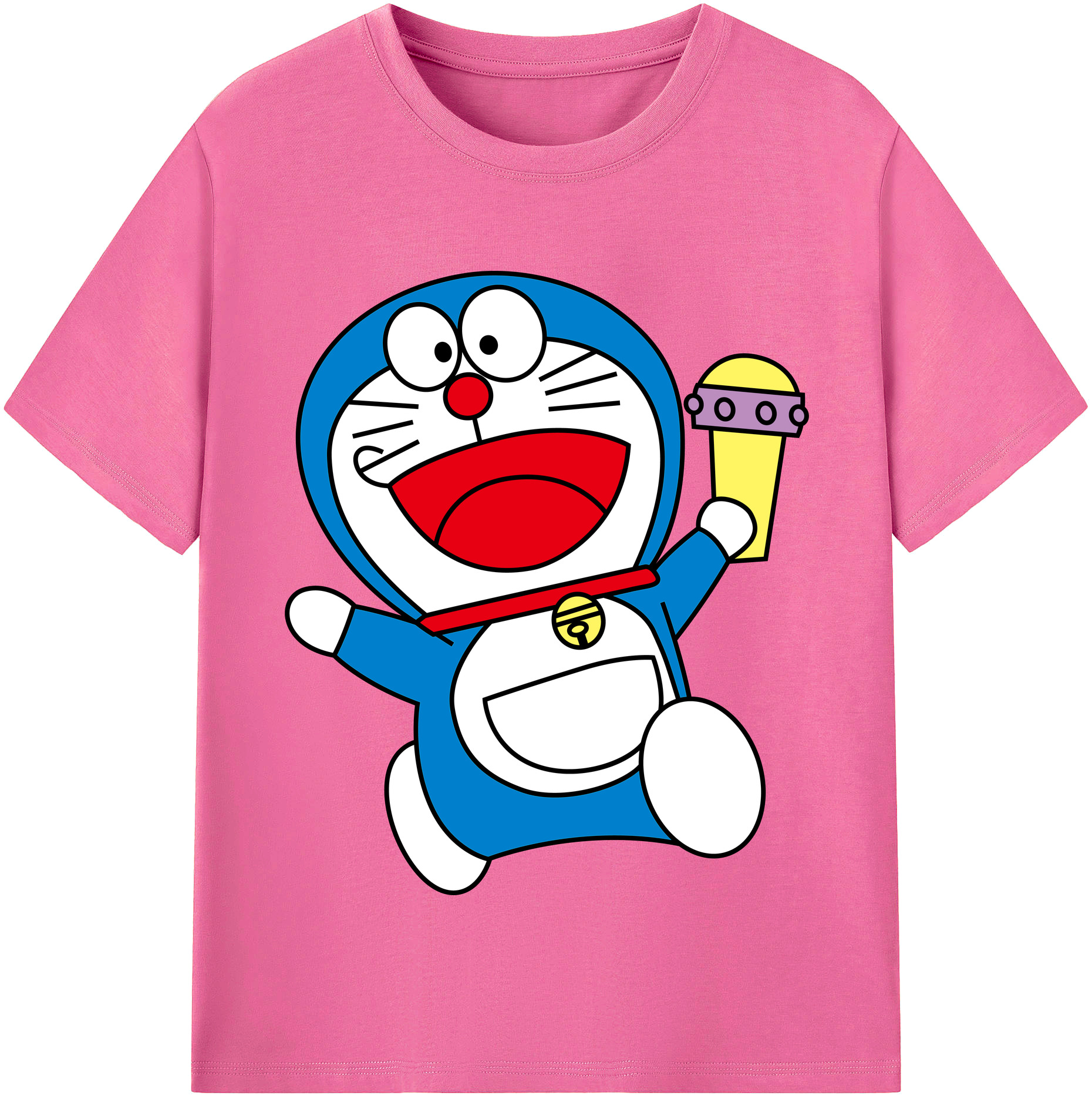 （画像用） ドラえもん Doraemon レディースカジュアルプリントTシャツ（綿100％）